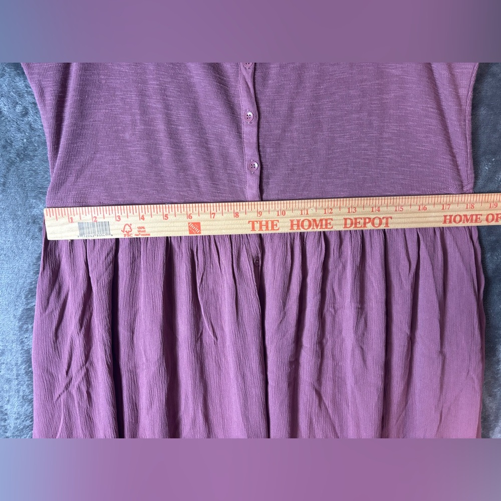 Frye Button Front Whimsical Flowy Sleeveless‎ Casual Maxi Dress Size Large - Picture 7 of 7